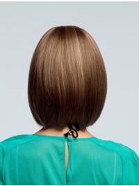 Kappenlose Bob Echthaarperücke Modisch & Natürlich