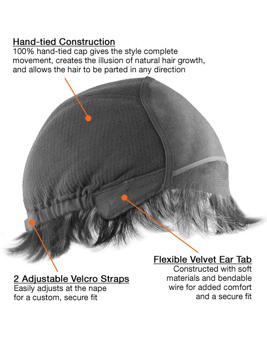 Glatte Echthaar Lace Front Perücke Glamourös