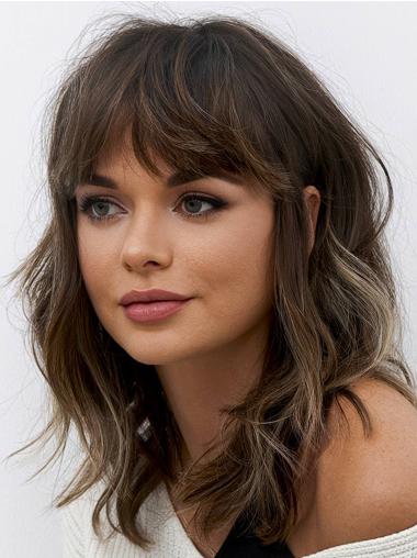 Ombre 14 Zoll Gewellte Lace Front Perücke Zweifarbig