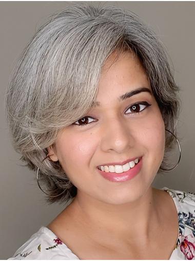 Gewellte 8 Zoll Lace Front Bob Perücke aus Synthetikhaar