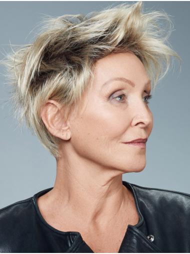 Boycut Perücke Glattes Synthetikhaar für Mühelosen