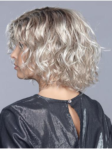 Lace Front Perücke Monofilament Gestufte Schulterlänge