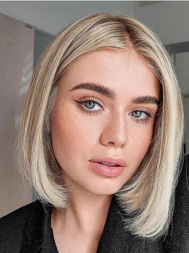 Bob Perücke Glattes Braunes Remy Echthaar Kaufen