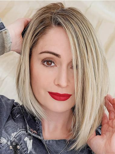 Kinnlange Perücke 10 Zoll Remy Echthaar Lace Front