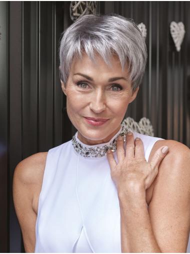 Boycut Perücke Kurzer Gerader Schnitt Lace Front Synthetik