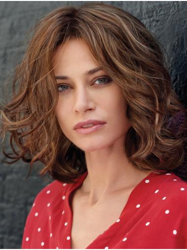 Monofilament Auburn Perücke Schulterlang Ohne Pony