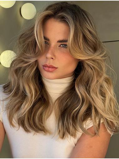 Damen Lace Front Perücken Lange Gestufte Echthaar Perücken