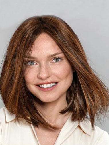 Mittlerer Stil 12 Zoll Synthetikperücke Schulterlang Im Angebot