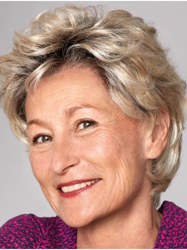 Synthetische 8 Zoll Gewellte Boycut Perücke Lace Frontal