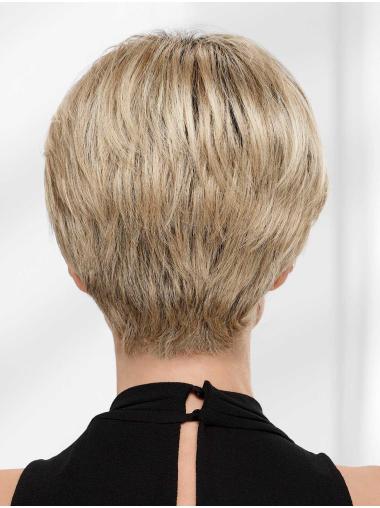 Blonde Boycut Perücke Lace Front Kurzes Synthetikhaar