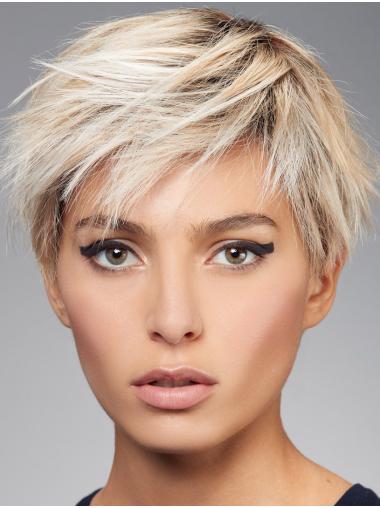 Damen Synthetikperücke 8 Zoll Glatter Boycut Online