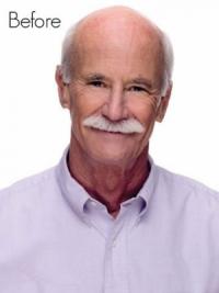 Synthetik Herrenperücken Kurz Glatt Weiße Herren Toupets