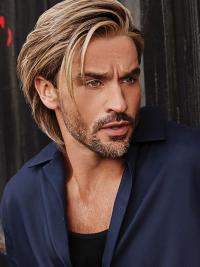 Glatte Herrenperücke Natürlicher Look Bequeme Passform