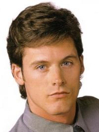 Kurze Glatte Braune Herrenperücke aus Synthetik