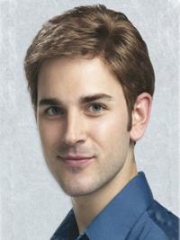 Kurze Synthetische Herrenperücke Für Ältere Herren