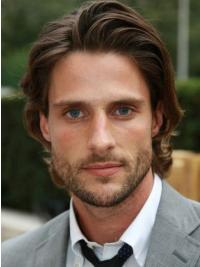 Lace Front Herrenperücke Kurz Gewellt Remy Echthaar