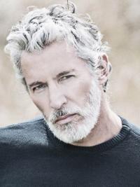 Herrenperücke Gewellt Remy Echthaar Natürlicher Look