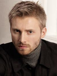 Herren Echthaarperücke Glatt Natürlicher Look