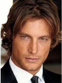 Lace Front Herrenperücke Gewellt Remy Echthaar