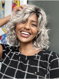 Perücke 10" Graue  für Afroamerikanische Frauen