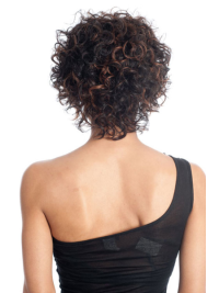 Kurze Lockige Boycut Perücke Remy Haar Ideal für Damen