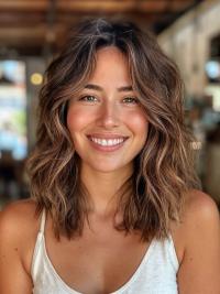 Lace Front Ombre/2 Farb Perücke 16" Gestufter Schnitt für Afroamerikanische Frauen