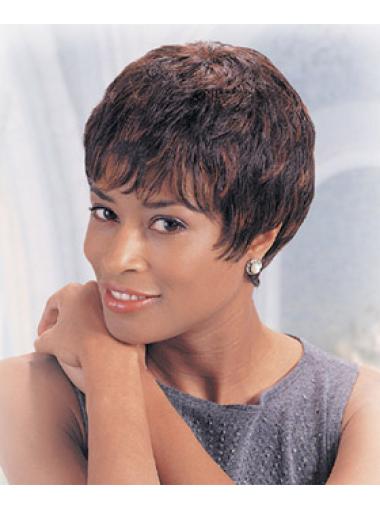 Kurze Auburn Haarperücke Für Black Women