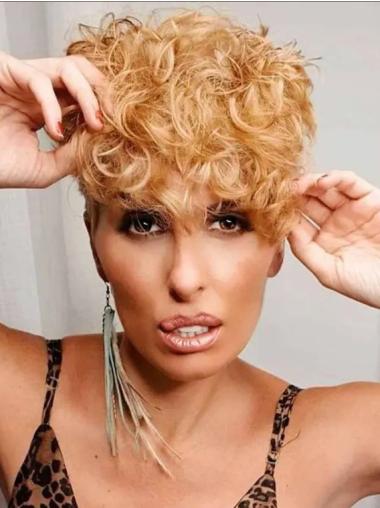 Afroamerikanische Lockige Perücke aus Echthaar