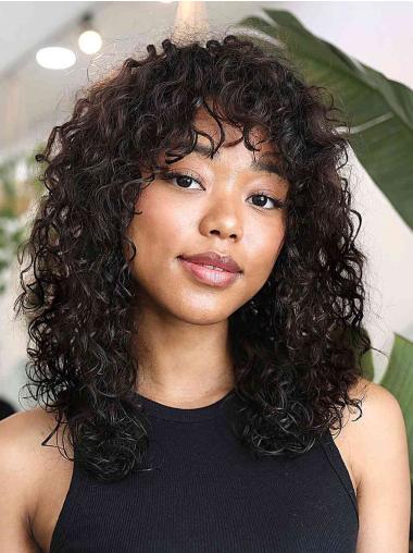 16 Zoll Lange Echthaarperücke Für Frauen