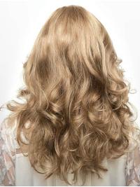 Lange Echthaar Perücke Moderner Look Ohne Pony