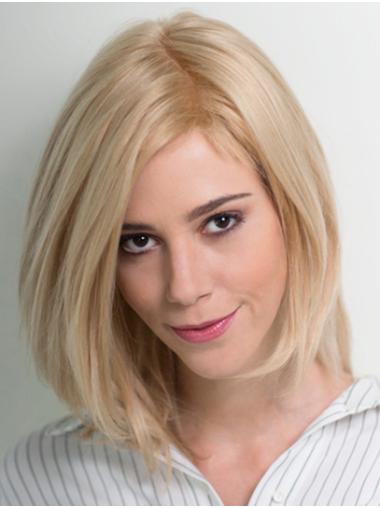Blonde Bob Perücke 10" Kinnlänge Echthaar