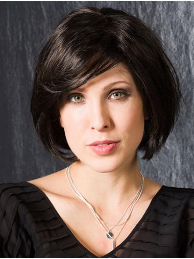 Bob Perücke Echthaar Moderner Natürlicher Look