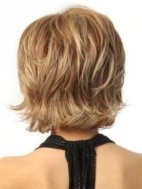 Kinnlange Blonde Perücken Remy Echthaar für Frauen