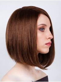 Echthaar Bob Perücke Natürlicher Look für Damen