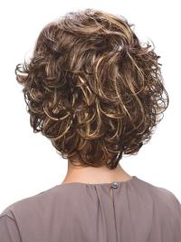 Echthaarperücke Gewellt Kurz Beste Qualität für Damen