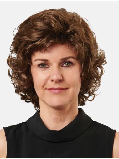 Locken Bob Perücke Kurz Realistische Echthaar