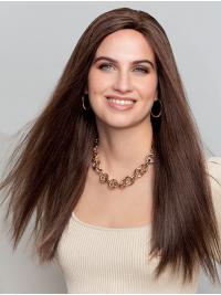 Beste Echthaarperücke Lang Glatt & Ohne Pony für Damen