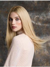 Natürliche Lange Glatte Perücke aus Echthaar De