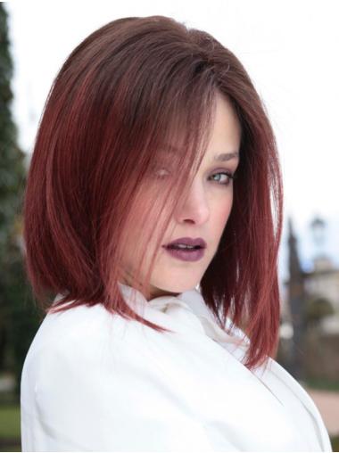 Remy Echthaarperücke glatt Monofilament natürlich