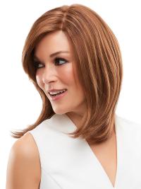 13 Zoll blonde glatte Echthaarperücke für Damen