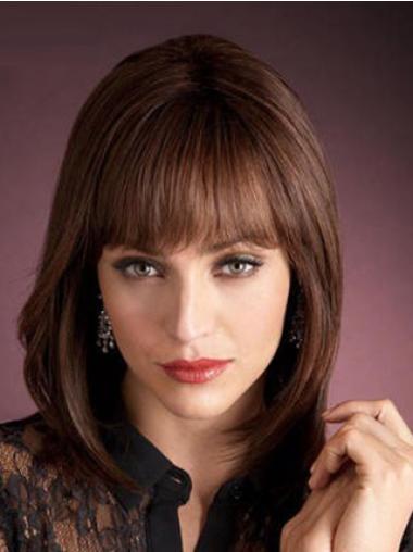 Remy Haar Echthaarperücke schulterlang mit Pony für Damen