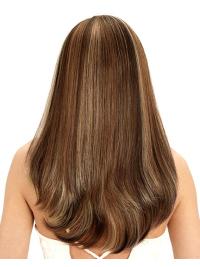 Hochwertige Echthaarperücken Gestuft natürlicher Look