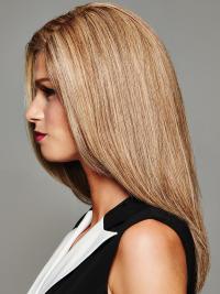 Hochwertige Blonde Echthaar Spitzenfrontperücke