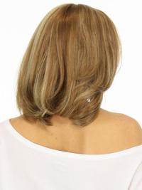 Gestufte blonde Echthaar Gewellter Look für Damen