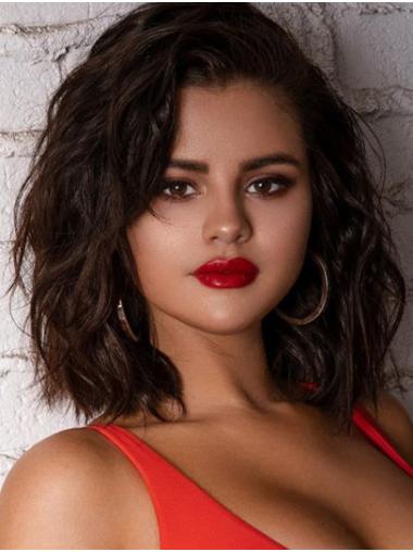 Kinnlange Echthaar Bob Perücke moderner für Damen