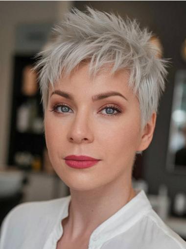 Synthetisch Boycut Perücke Kurzes Haar Für Einen Modernen