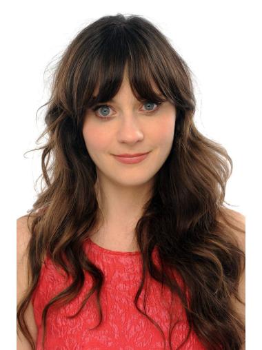 Remy Echthaar Perücke 22 Zoll Lang Gewellt