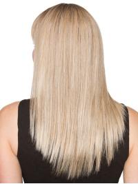 Echthaarperücke 20 Zoll  lang Pony Schnitt  einfach zu tragen