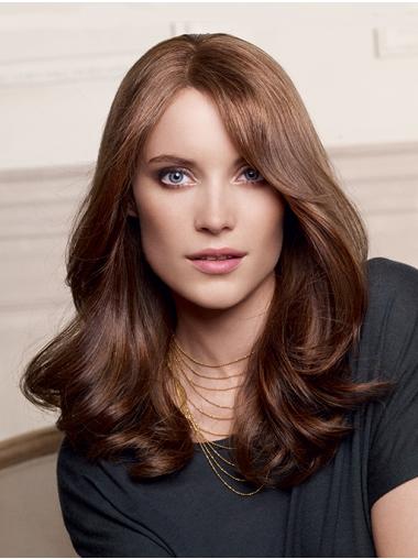 Lange Echthaarperücke Wellenmuster Premiumqualität